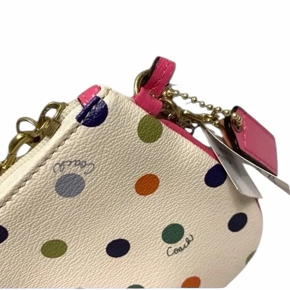 Coach Limited Edition Multi Color Polka Dot Wristlet - Picture 9 of 10